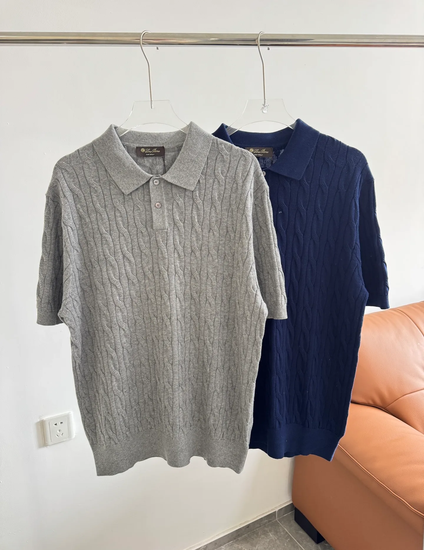 180 Loro Piana LP Tee Same Style ：Navy Blue Gray Size：S-XL